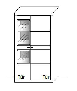 WM.A.4933 Wöstmann. Aurum | Schrank | Type 4933 / 4934 | B: 92,2 cm