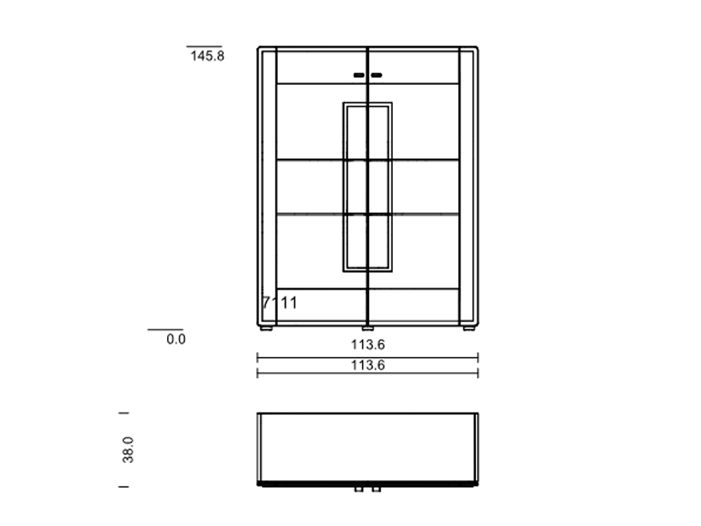 hartmann. Knud | Highboard | 7111 | B: 115 cm