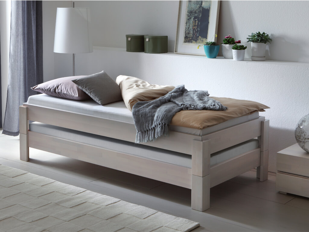 Hasena - Kids & Guests Bett Amigo | Stapelbett | ohne Lattenrost | 90 (180) x 200 cm