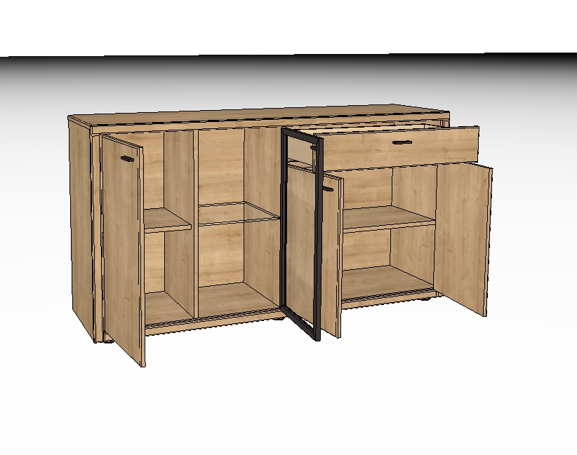 Wöstmann. WM 2250 | Sideboard  | B: 168,0 cm | Type 2673/2674