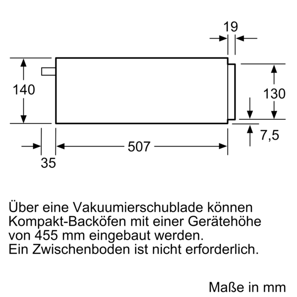 Siemens studioLine BV910E1B1 iQ700 Vakuumierschublade | 60 x 14 cm