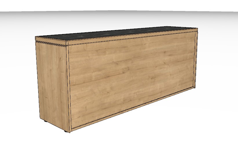 Wöstmann WM 2520 - Sideboard | Type 2873/2874 | B: 181,9 cm | Wildeiche massiv, Keramik