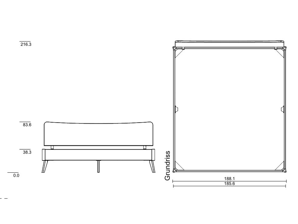180 x 200 cm