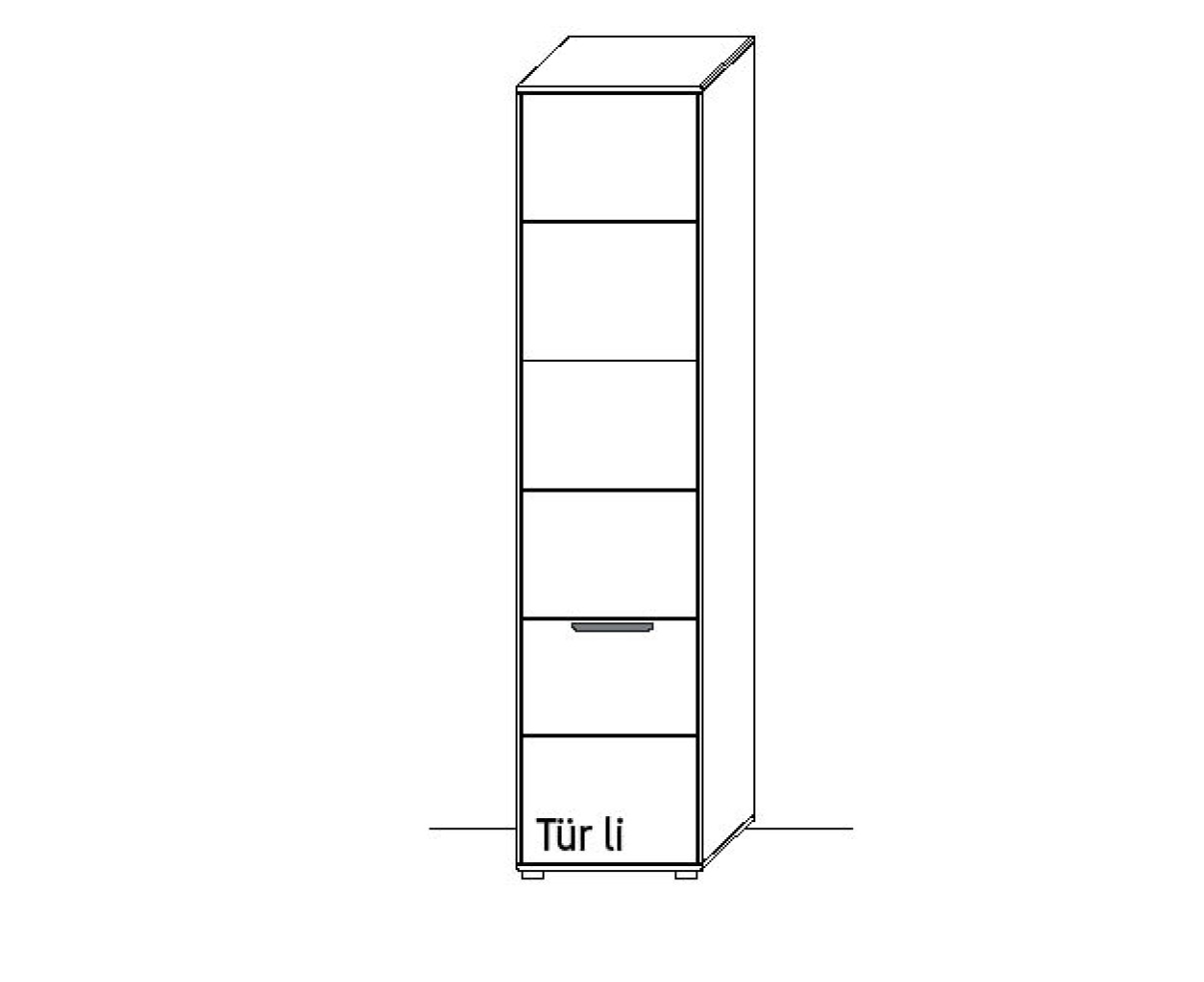 Illustration eines Schrankes vor weißem Hintergrund