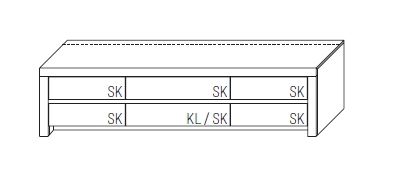 WM.SO.1155 Wöstmann. Soleo 3000 | Lowboard | Type 1155/1150 | B: 211,2 cm