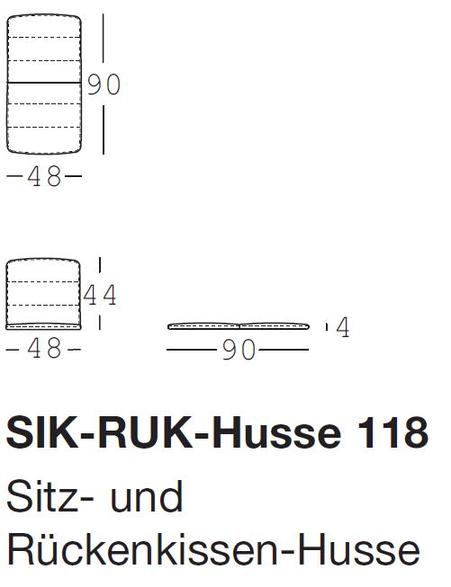 freistil 118 | Sitz- und Rückenkissen-Husse 