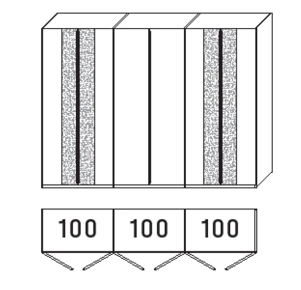6306 | 6-türig, B 301,9 cm 