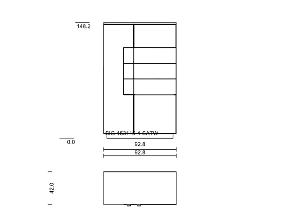 Wimmer. Signatura | Highboard mit Türen | 153115/153116