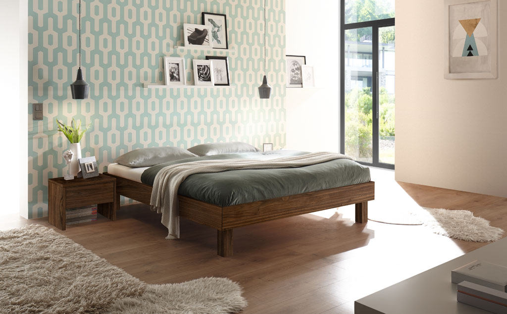 Hasena - Trento Bett Rapallo | Rahmen Trento 16 | Füße Tunca | konfigurierbar