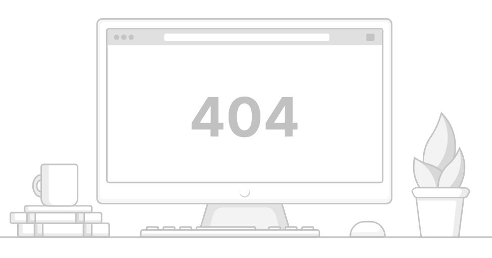 PC mit einem 404 Fehlercode