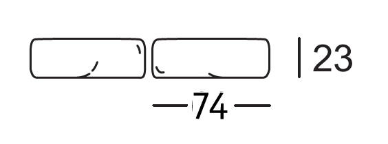 für Sofabreite 194 cm | Type N-RUK-SET 318/74