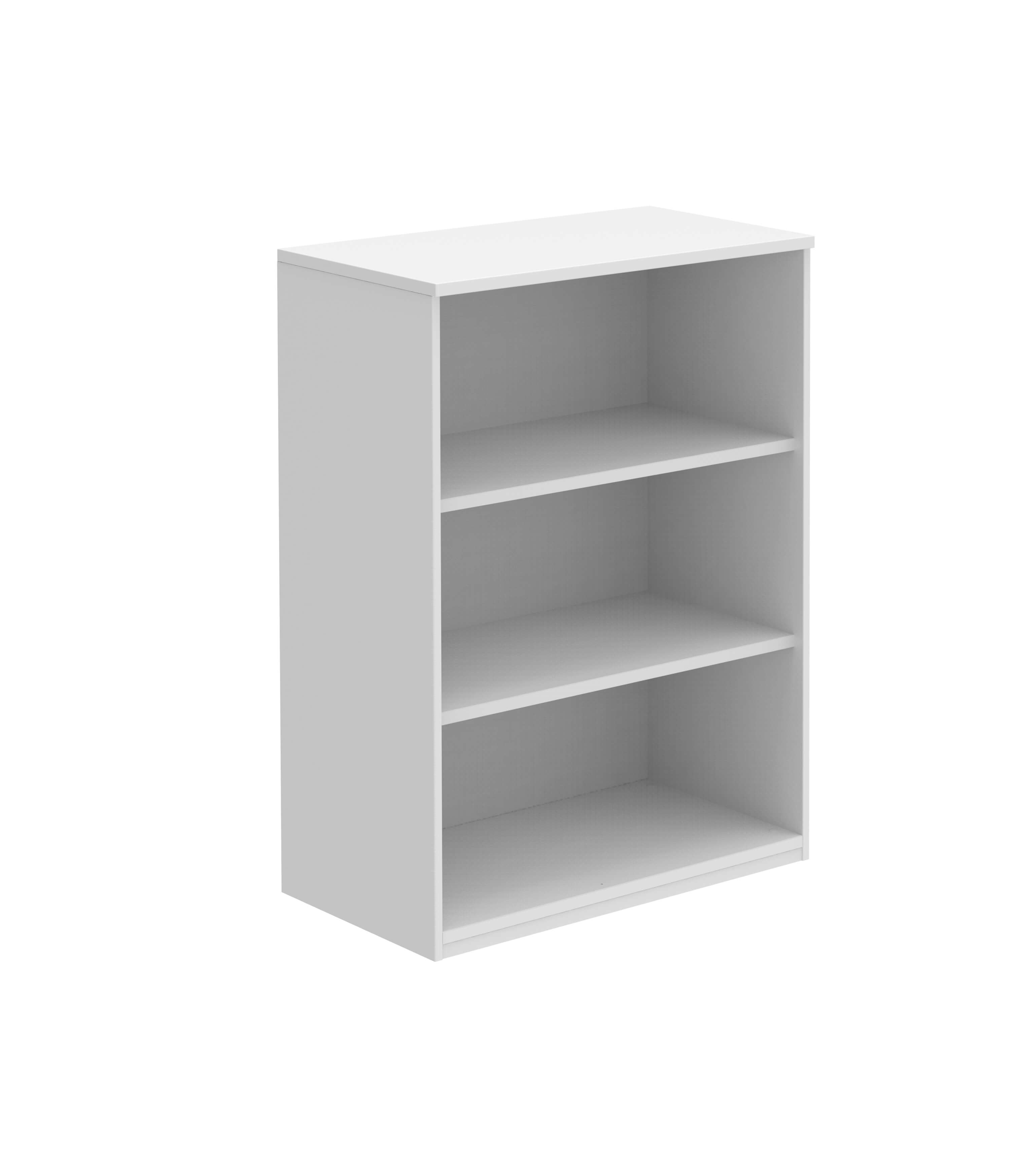 Röhr Bush. techno - offenes Regal | B: 80,0 cm | weiß Weißes Regal mit drei offenen Fächern, ideal zur Aufbewahrung von Büchern oder Dekorationen