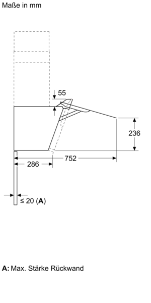 Siemens studioLine LC87KFN65 iQ300 Wand Dunstabzugshaube 80 cm Klarglas schwarz bedruckt