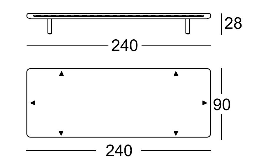 Rahmen 240 cm