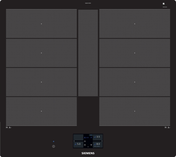 Siemens EX601JYW1E iQ700 Induktionskochfeld 60 cm Schwarz, flächenbündig (integriert)